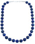Sterling Silvers Southwest Lapis Round Bead Necklace BX120531